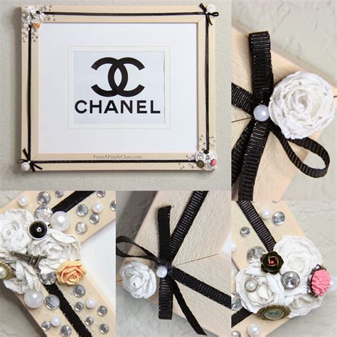chanel inspired picture frames
